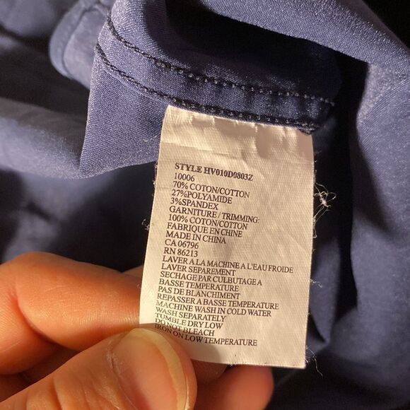 Tristan blue casual button down shirts - Picture 6 of 6